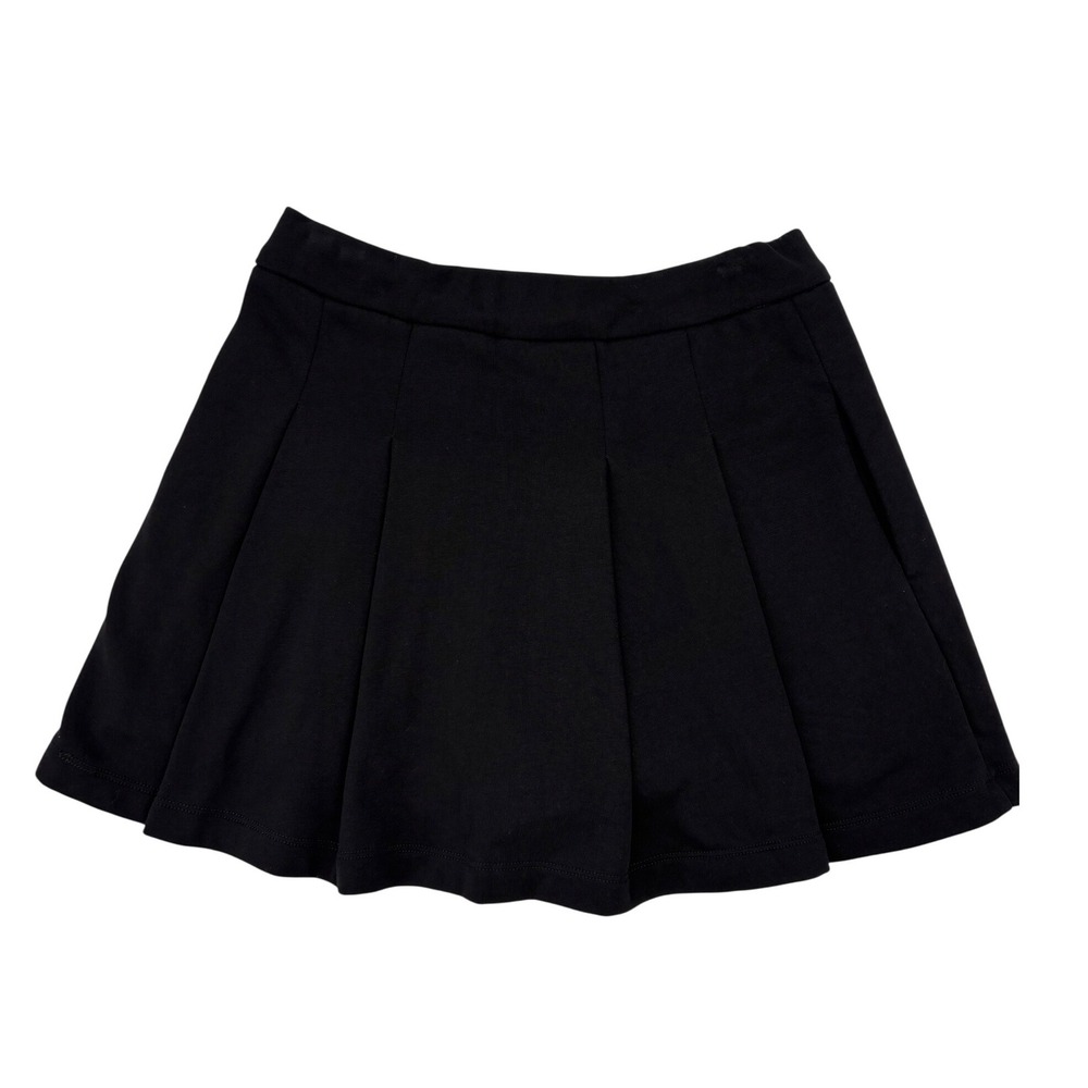 Express Black Circle Skater Mini Skirt